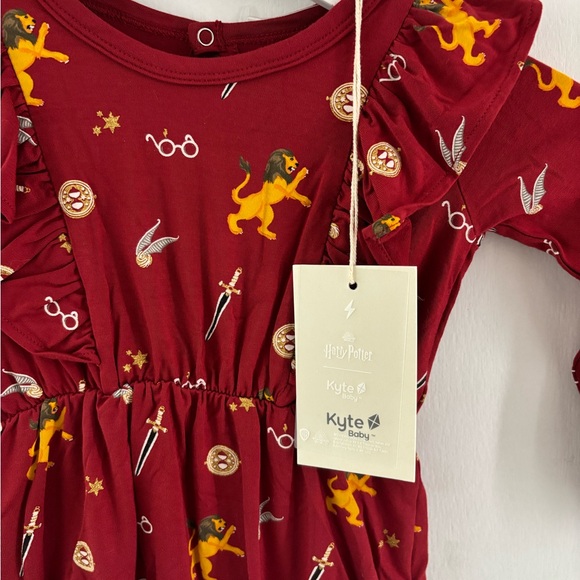 NWT Kyte BABY Harry Potter Red Ruffle Bubble Romper | 18-24M | Retired - Picture 3 of 7